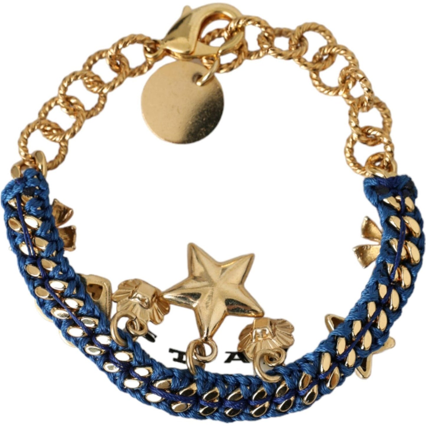 Dolce & Gabbana Gold Tone Brass Chain Star Fashion Bracelet Bracelet Dolce & Gabbana Dark Khaki