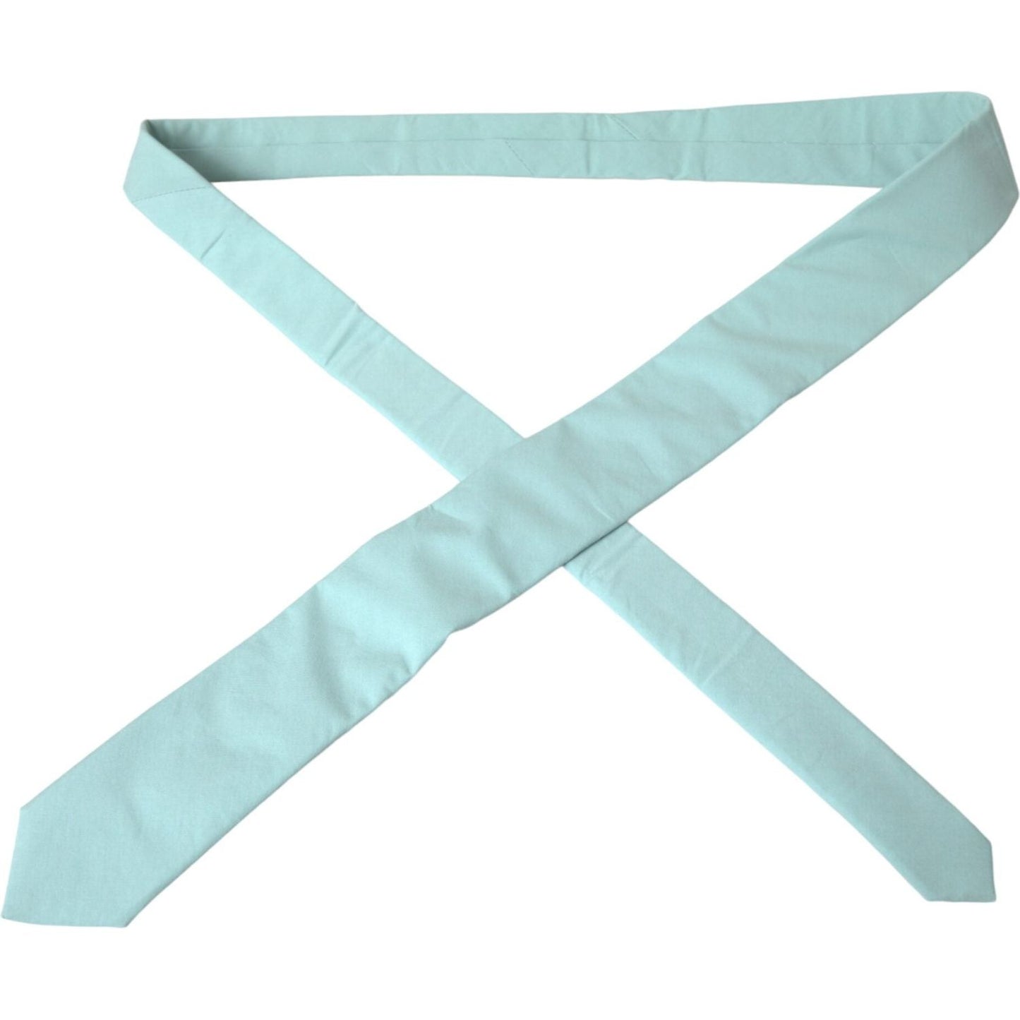 Dolce & Gabbana Mint Green Cotton Adjustable Tie Men Dolce & Gabbana