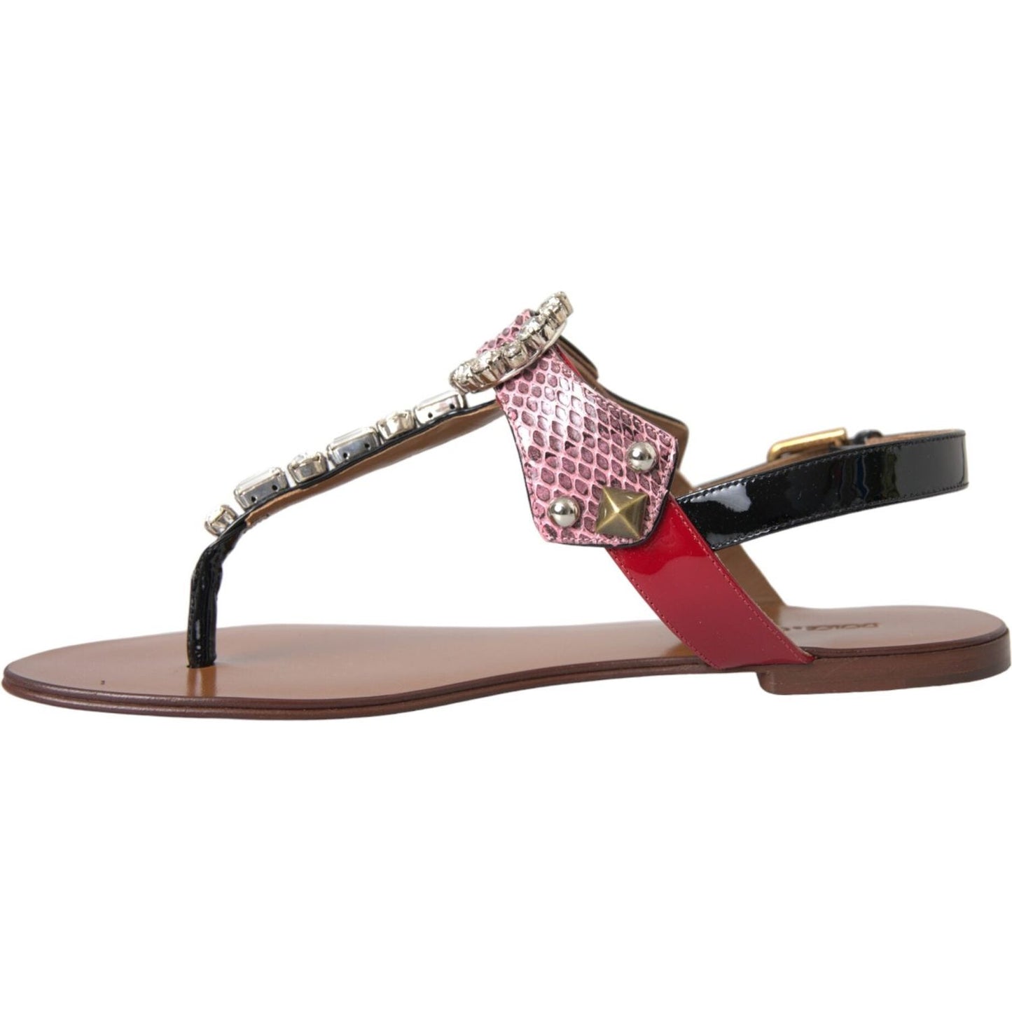 Dolce & Gabbana Multicolor Crystal Sandals Flip Flops Shoes Dolce & Gabbana