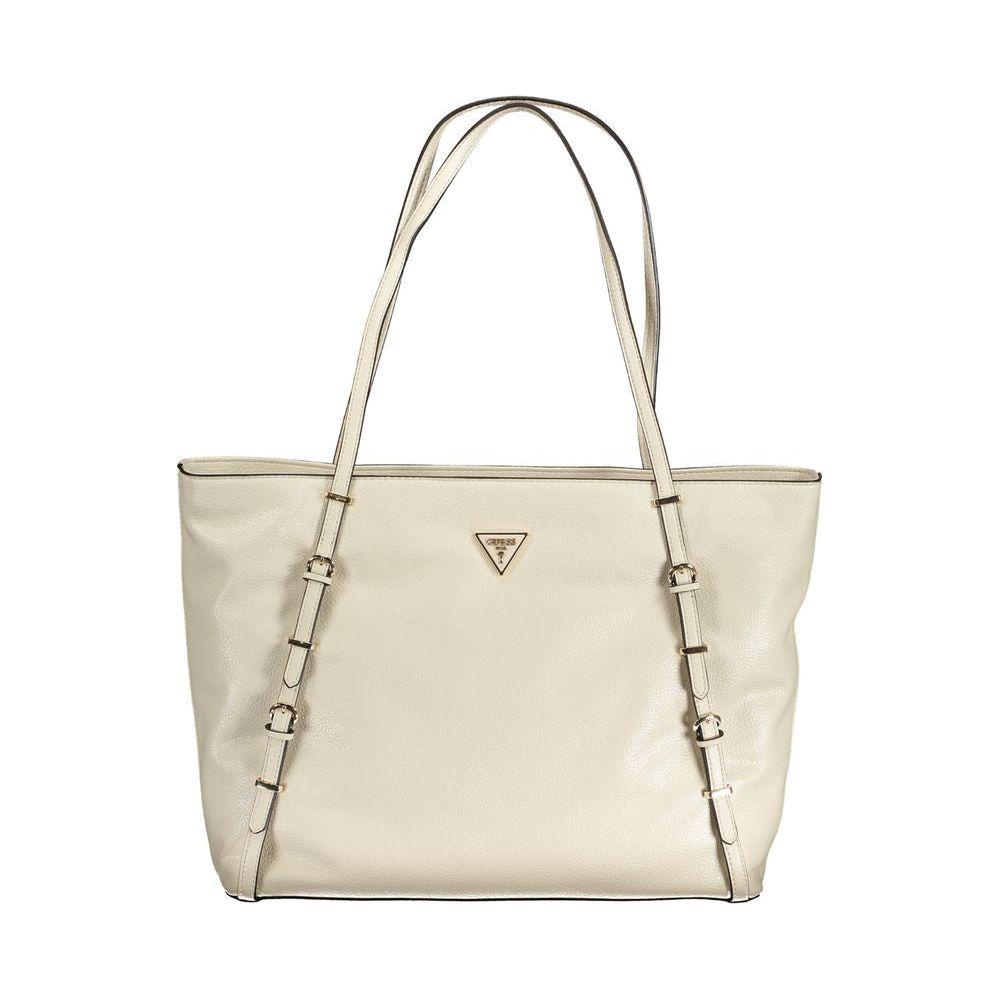 Guess Jeans Beige Polyethylene Handbag Guess Jeans