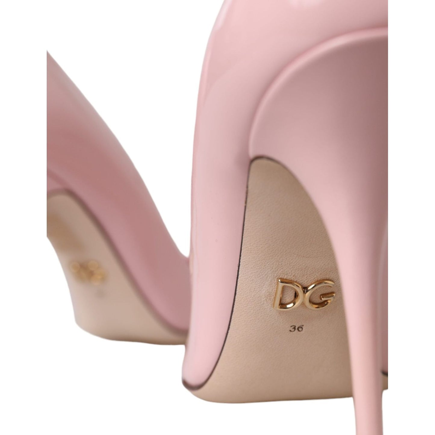 Dolce & Gabbana Light Pink Patent Leather Pumps Heels Shoes Dolce & Gabbana