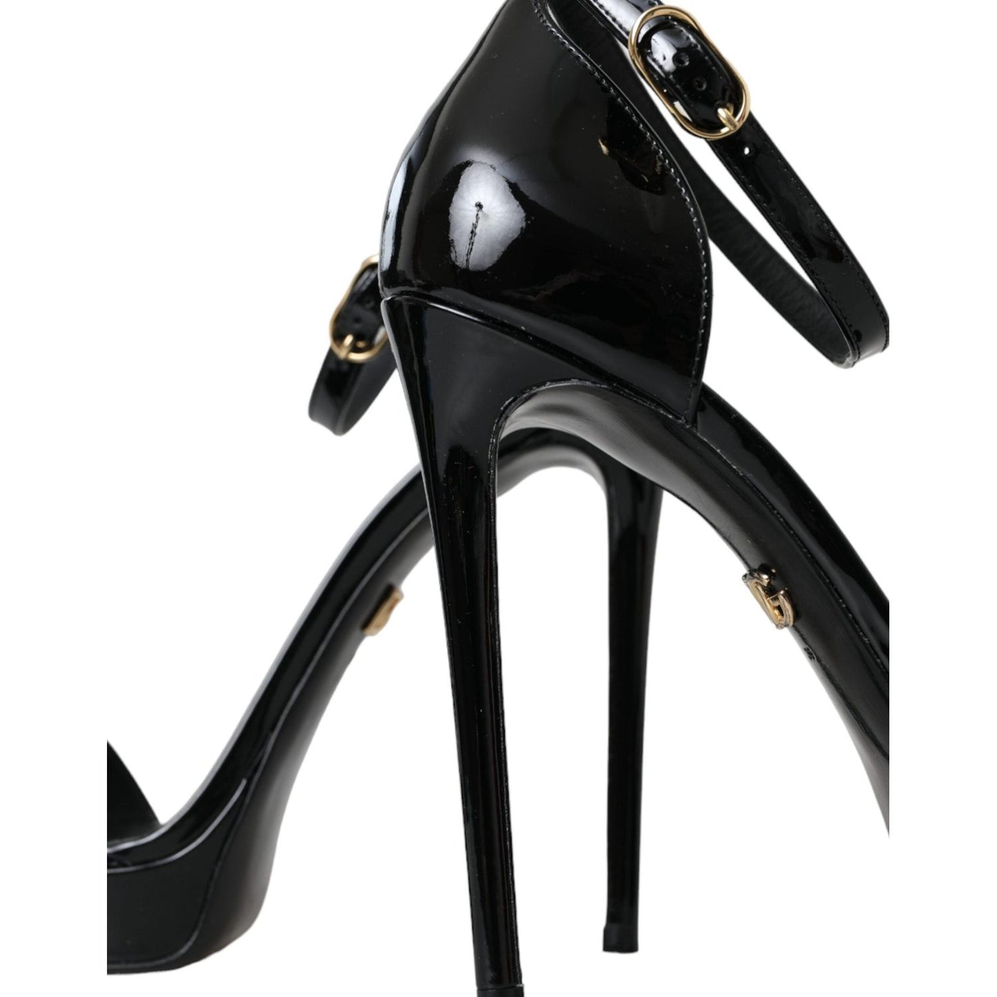 Dolce & Gabbana Black KEIRA Leather Heels Sandals Shoes Dolce & Gabbana