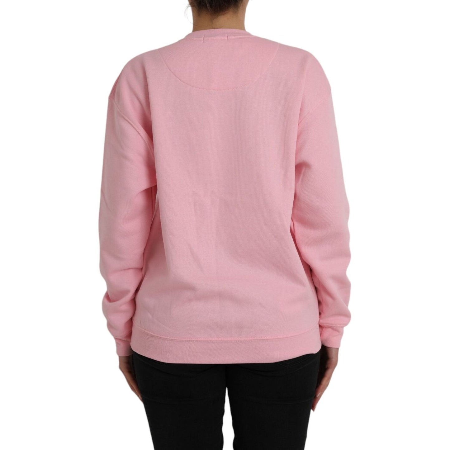 Philippe Model Pink Cotton Logo Print Long Sleeves Pullover Sweater Philippe Model Tan