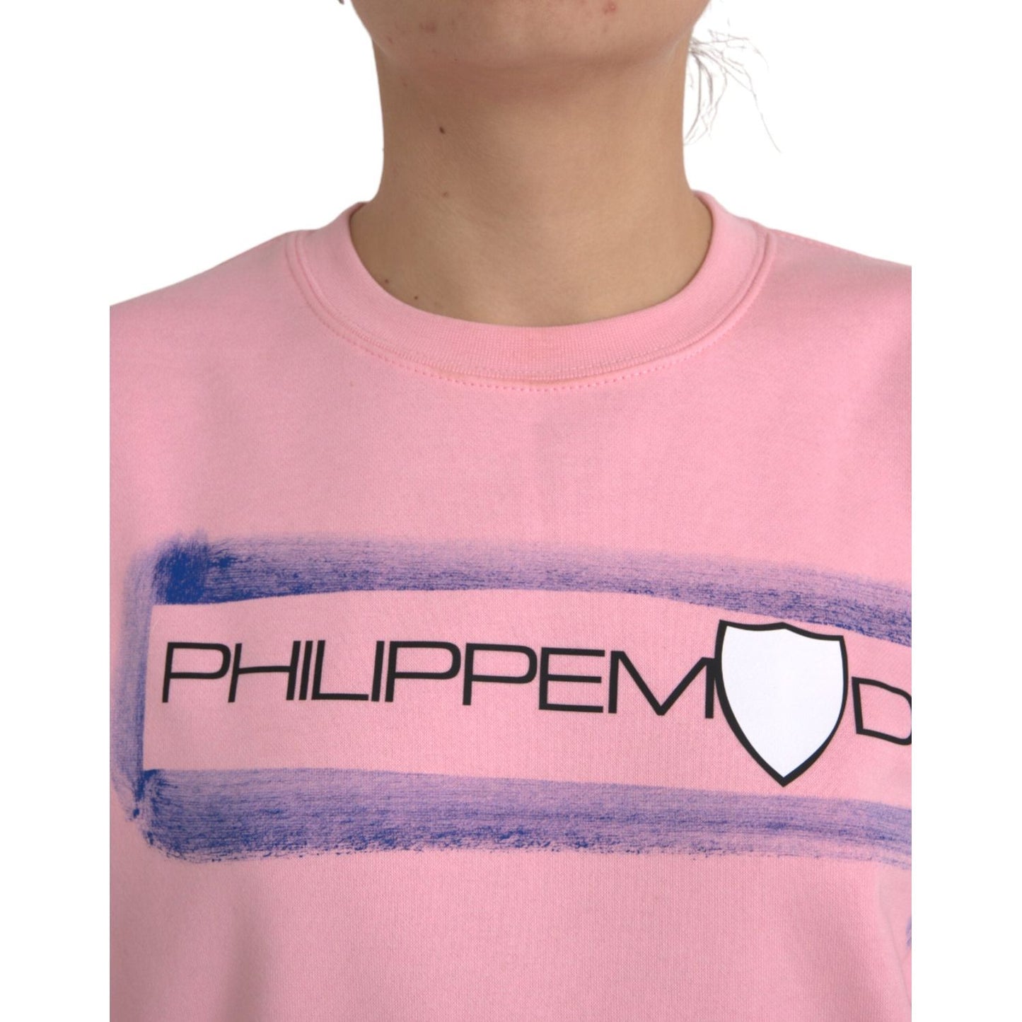 Philippe Model Pink Cotton Logo Print Long Sleeves Pullover Sweater Philippe Model Tan