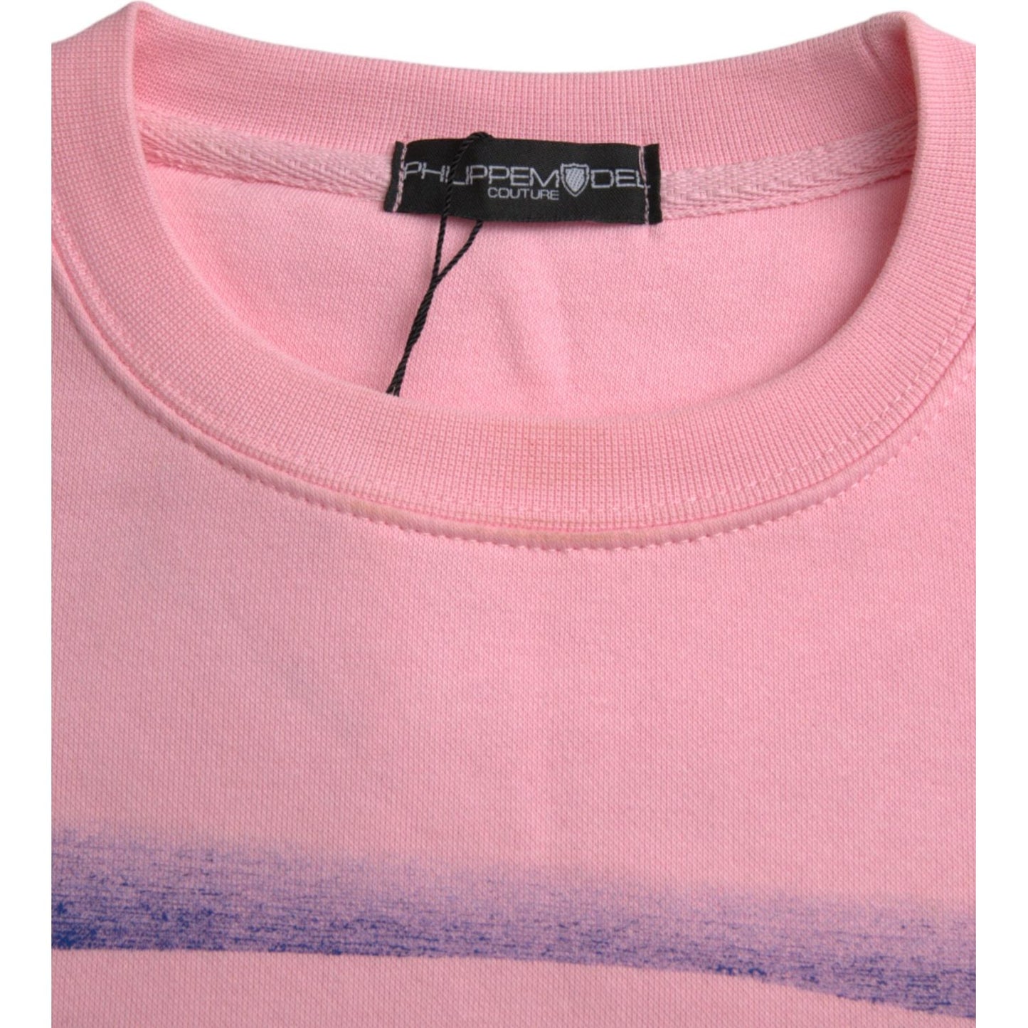 Philippe Model Pink Cotton Logo Print Long Sleeves Pullover Sweater Philippe Model Tan
