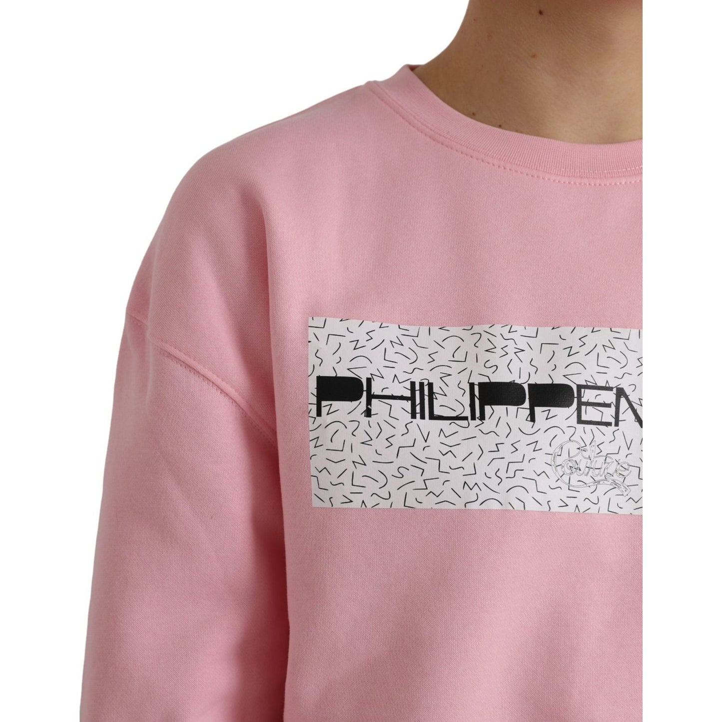 Philippe Model Pink Cotton Logo Long Sleeves Pullover Sweater Philippe Model Rosy Brown
