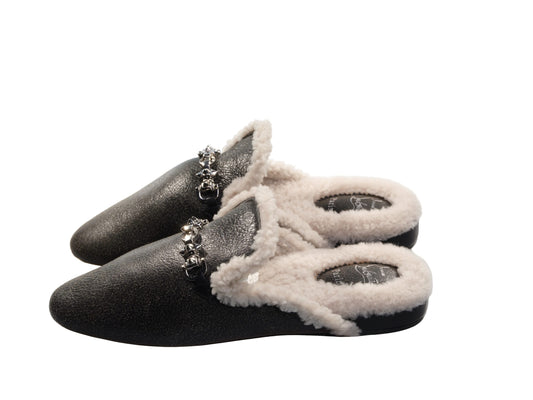 Christian Louboutin Woolito Swing Flat Nappa and Shearling Loafers Christian Louboutin