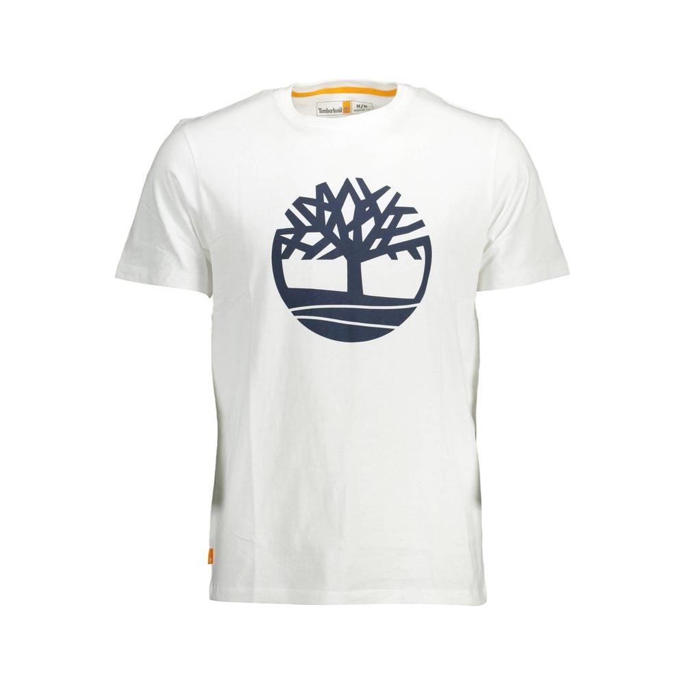 Timberland White Cotton Men TShirt