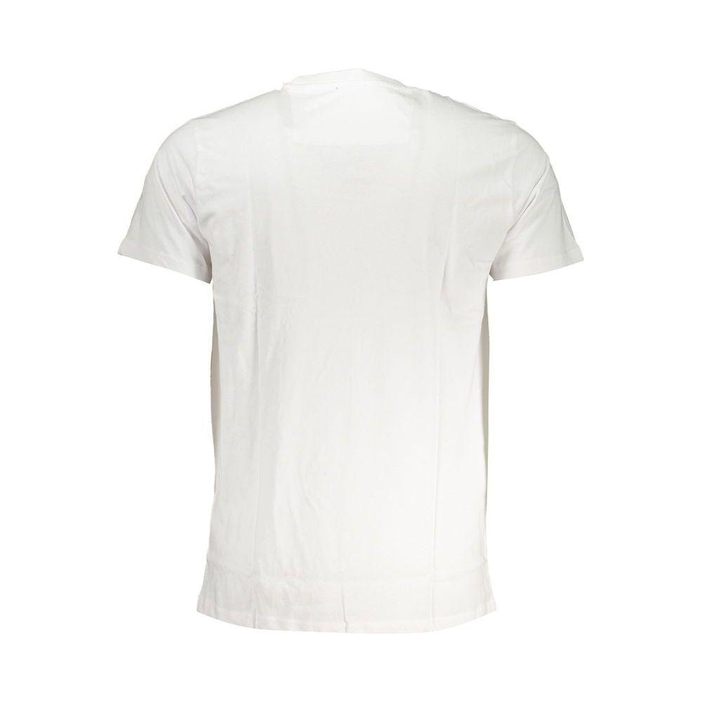 Cavalli Class White Cotton T-Shirt Cavalli Class