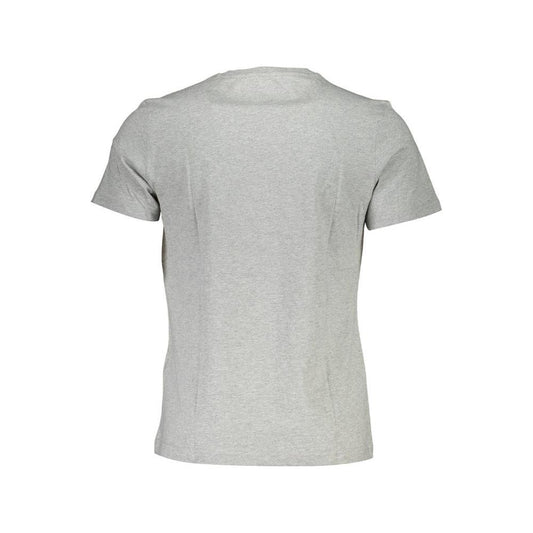 La Martina Gray Cotton Men T-Shirt La Martina