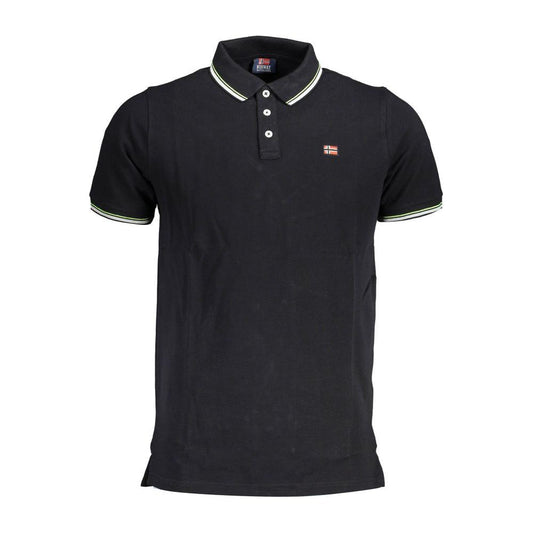 Norway 1963 Black Cotton Men Polo Shirt Norway 1963