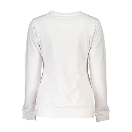 Cavalli Class White Cotton Sweater Cavalli Class