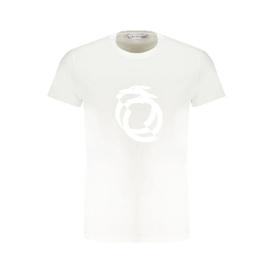 Trussardi White Cotton T-Shirt Trussardi