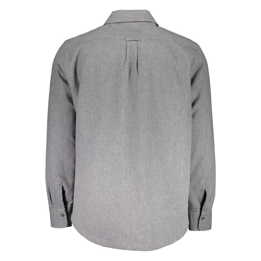 Gant Gray Cotton Men Shirt Gant