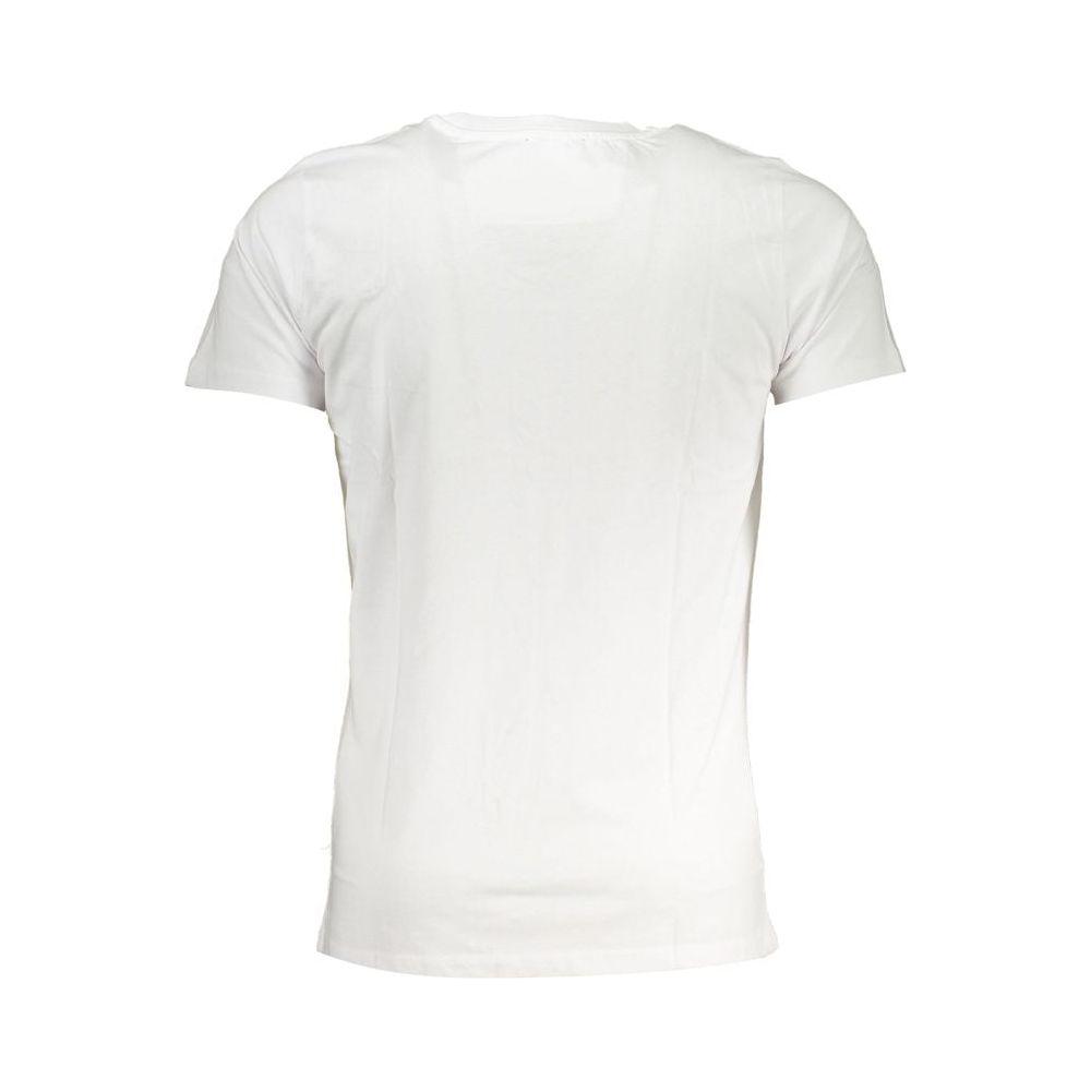 Cavalli Class White Cotton T-Shirt Cavalli Class