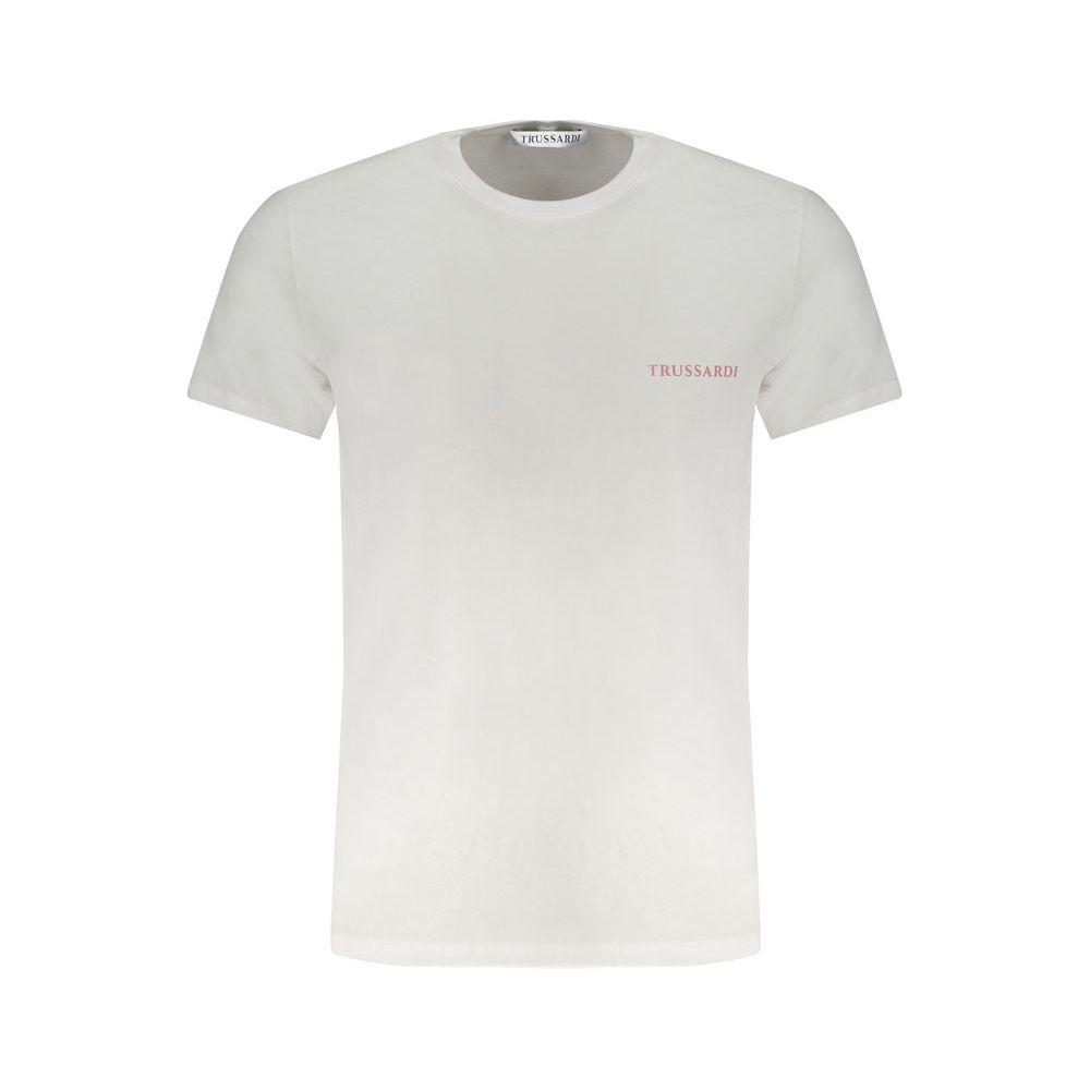 Trussardi White Cotton T-Shirt Trussardi