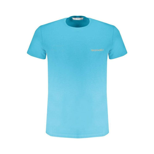 Trussardi Light Blue Cotton T-Shirt Trussardi