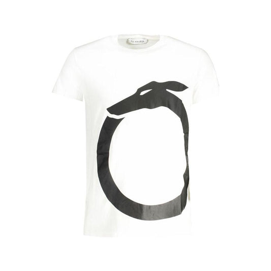 Trussardi White Cotton T-Shirt Trussardi