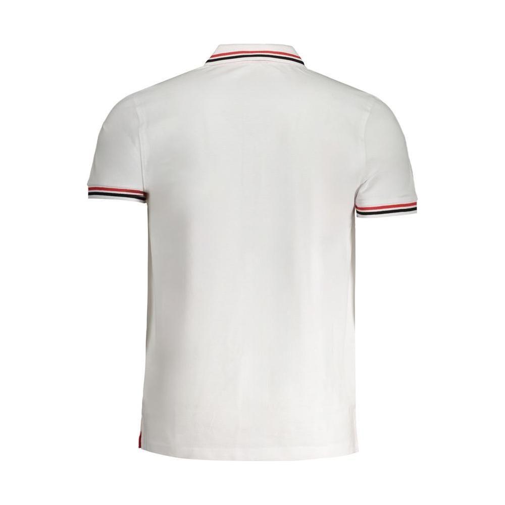 Cavalli Class White Cotton Polo Shirt Cavalli Class