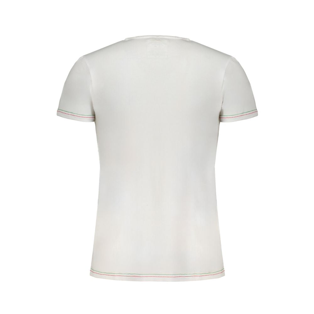 Aeronautica Militare White Cotton T-Shirt Aeronautica Militare