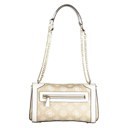 Guess Jeans White Cotton Handbag Guess Jeans