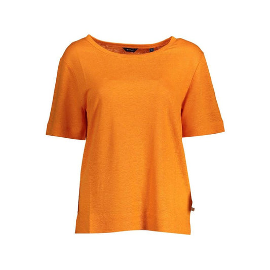 Gant Orange Linen Women Top Gant