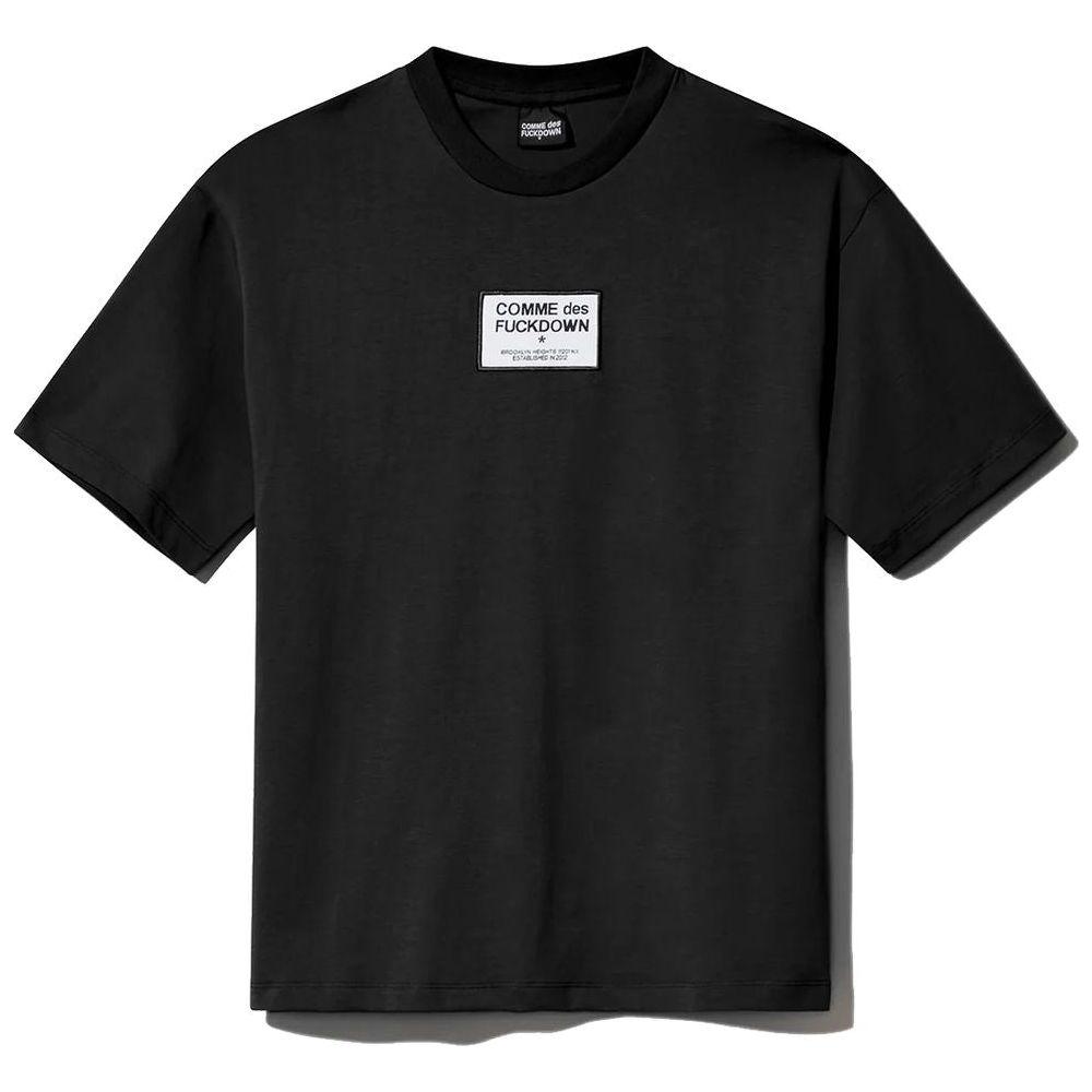 Comme Des Fuckdown Black Cotton T-Shirt Comme Des Fuckdown