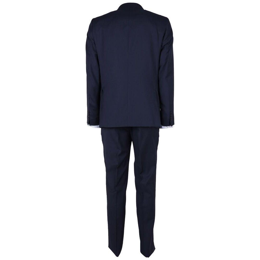 Made in Italy Blue Wool Men's Suit Made in Italy Dark Slate Gray