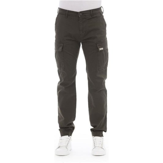 Baldinini Trend Army Cotton Men Cargo Trouser
