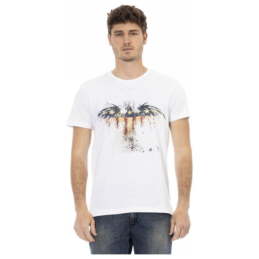 Trussardi Action White Cotton Men T-Shirt