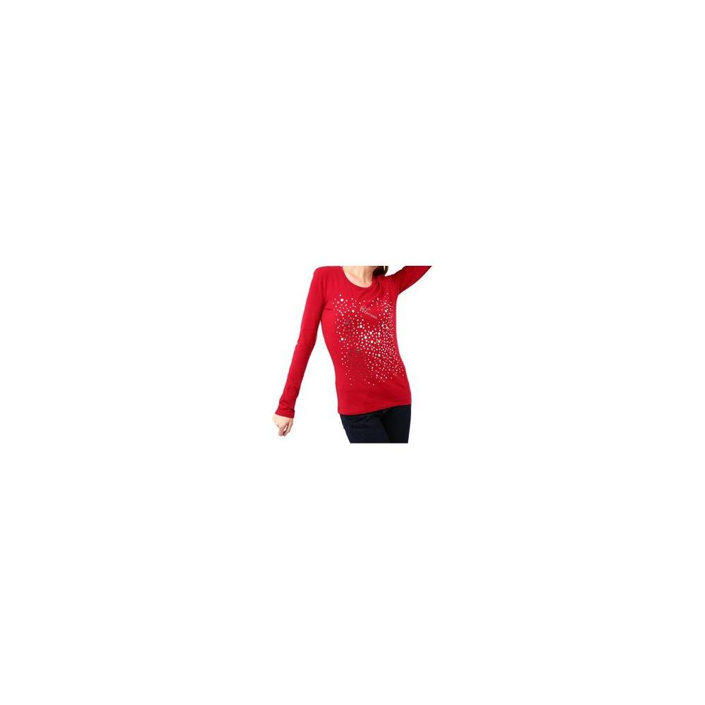 Montana Blu Red Cotton Women T-Shirt Montana Blu Firebrick