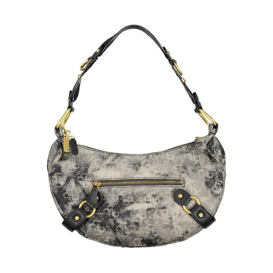 Guess Jeans Grey and Black Polyester Handbag Guess Jeans