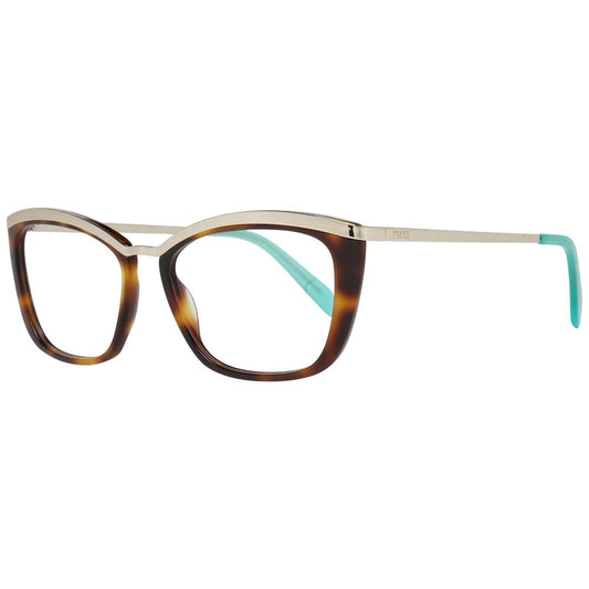 Emilio Pucci Brown Metal & Plastic Glasses (Frames)
