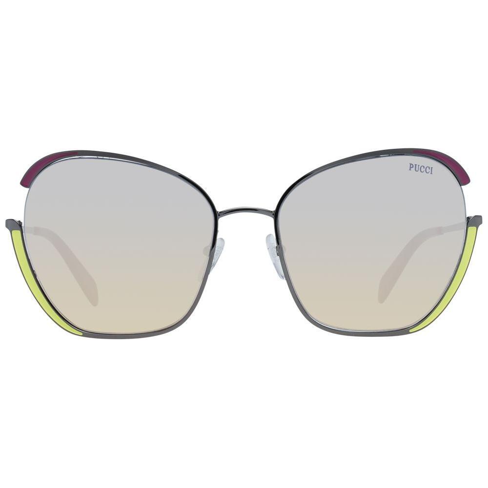 Emilio Pucci Gray Metal Sunglasses