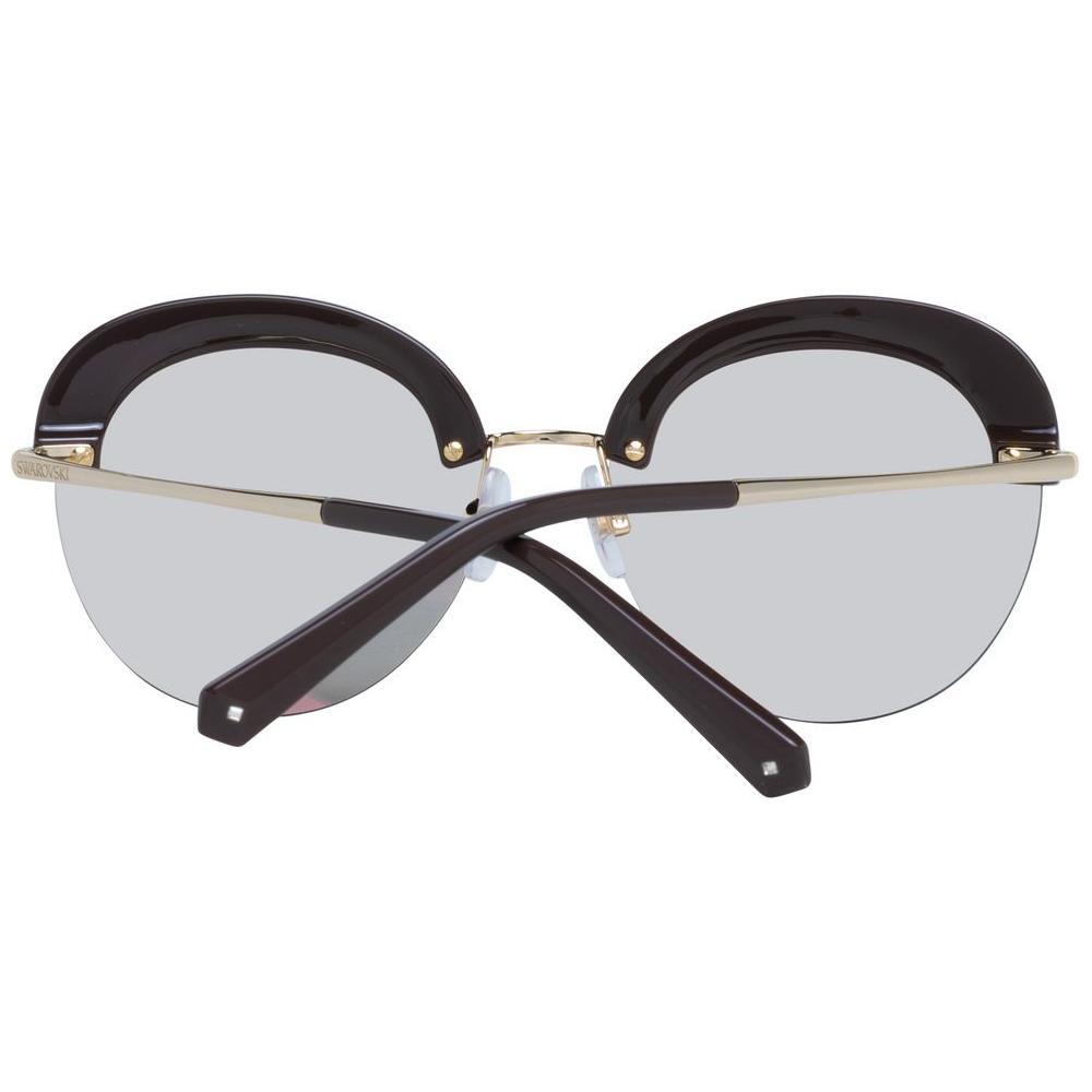 Swarovski Gold Metal & Plastic Sunglasses Swarovski