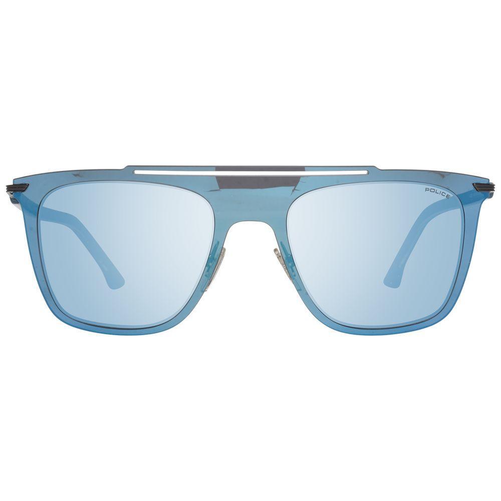 Police Blue Plastic Sunglasses