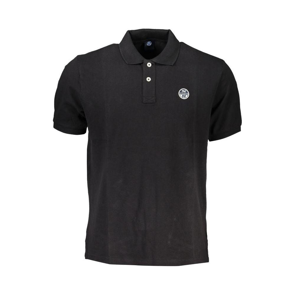 North Sails Black Cotton Polo Shirt North Sails