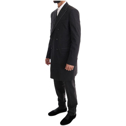Dolce & Gabbana Gray Wool Stretch 3 Piece Two Button Suit Dolce & Gabbana