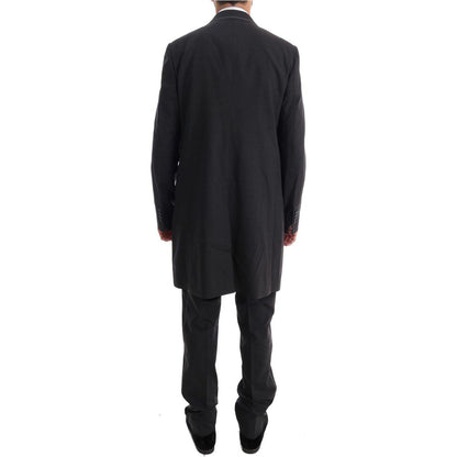 Dolce & Gabbana Gray Wool Stretch 3 Piece Two Button Suit Dolce & Gabbana