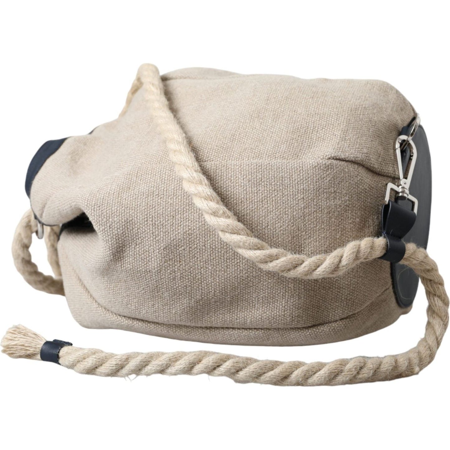 Dolce & Gabbana Beige Canvas Fabric Bucket Sack Pouch Purse Bag Dolce & Gabbana