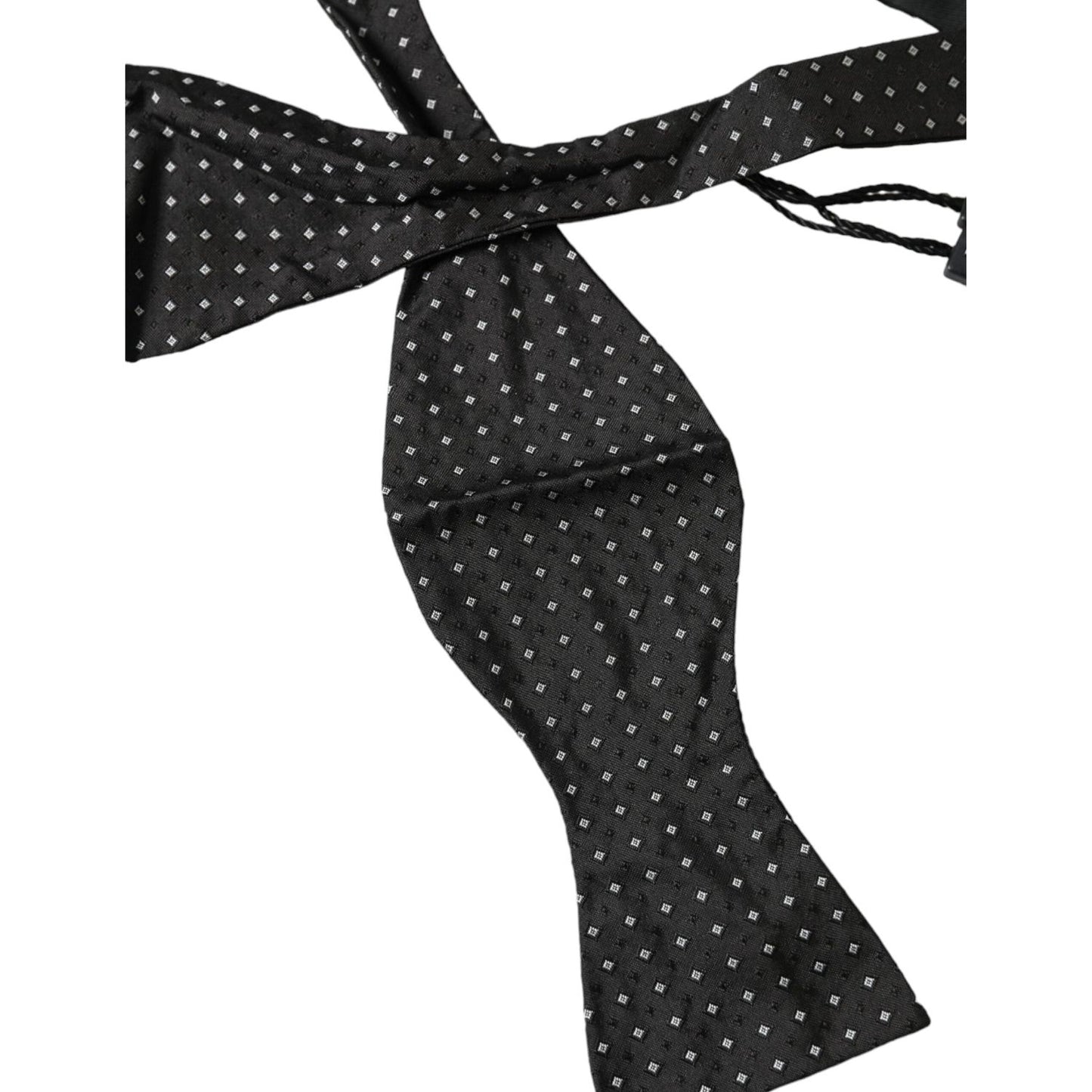 Dolce & Gabbana Black Silk Polka Dot Slim Skinny Necktie Men Bow Tie Dolce & Gabbana