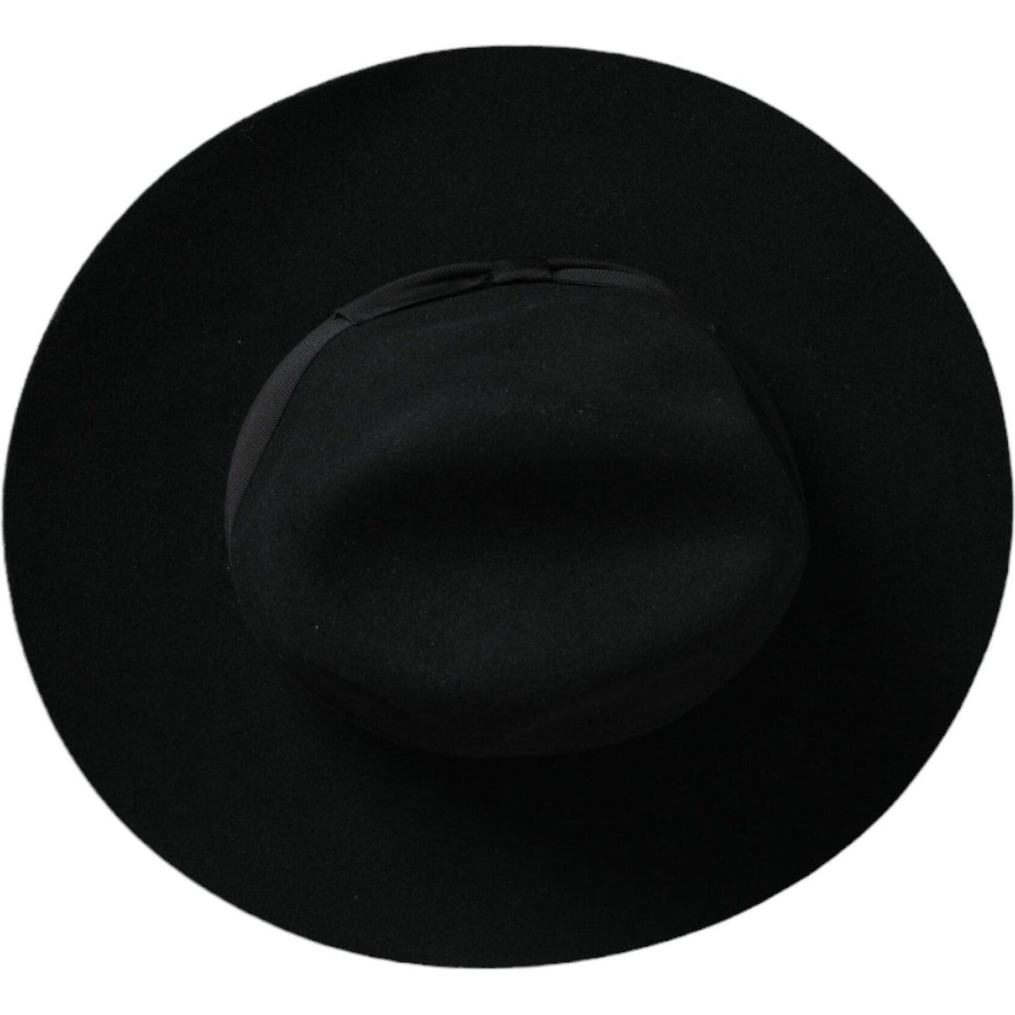 Dolce & Gabbana Black Rabbit Fedora Trilby Women Hat Dolce & Gabbana