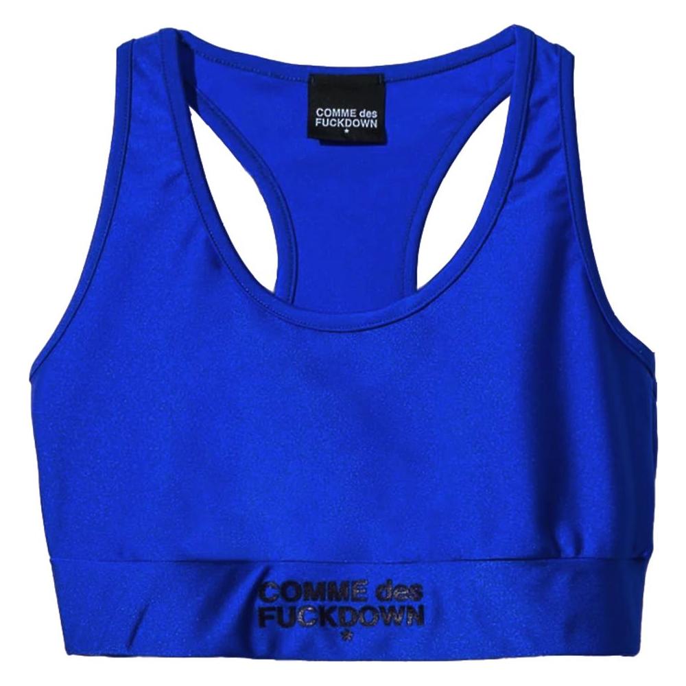 Comme Des Fuckdown Blue Nylon Tops & T-Shirt Comme Des Fuckdown Medium Blue