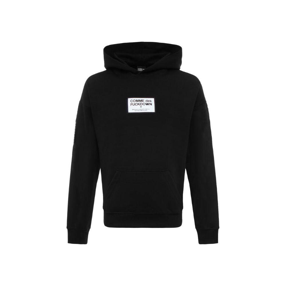 Comme Des Fuckdown Black Cotton Sweater Comme Des Fuckdown