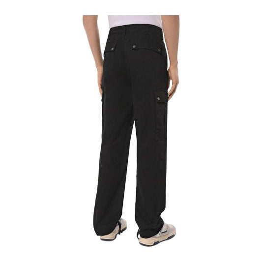 Black Cotton Jeans & Pant