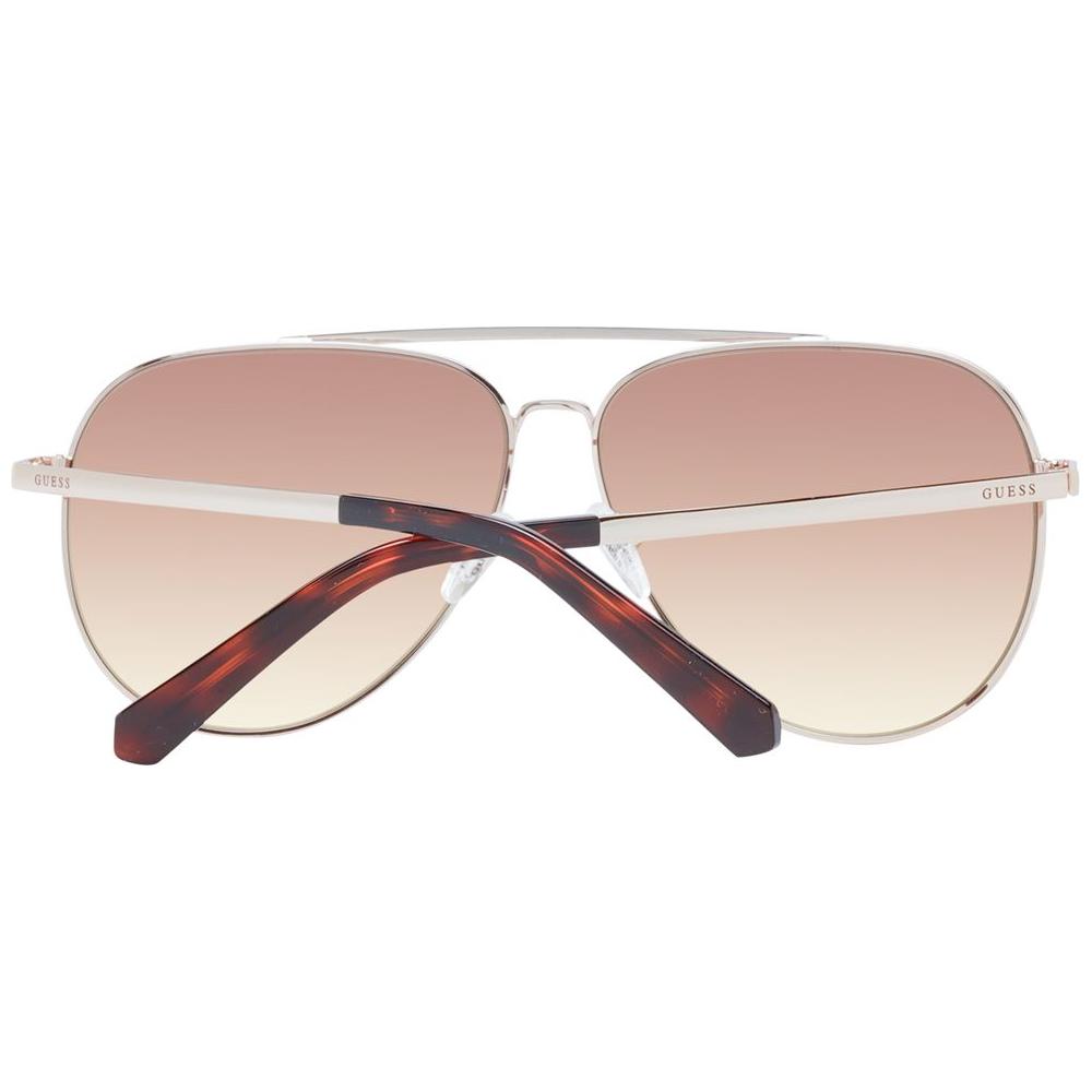 Guess Rose Gold Men Sunglasses