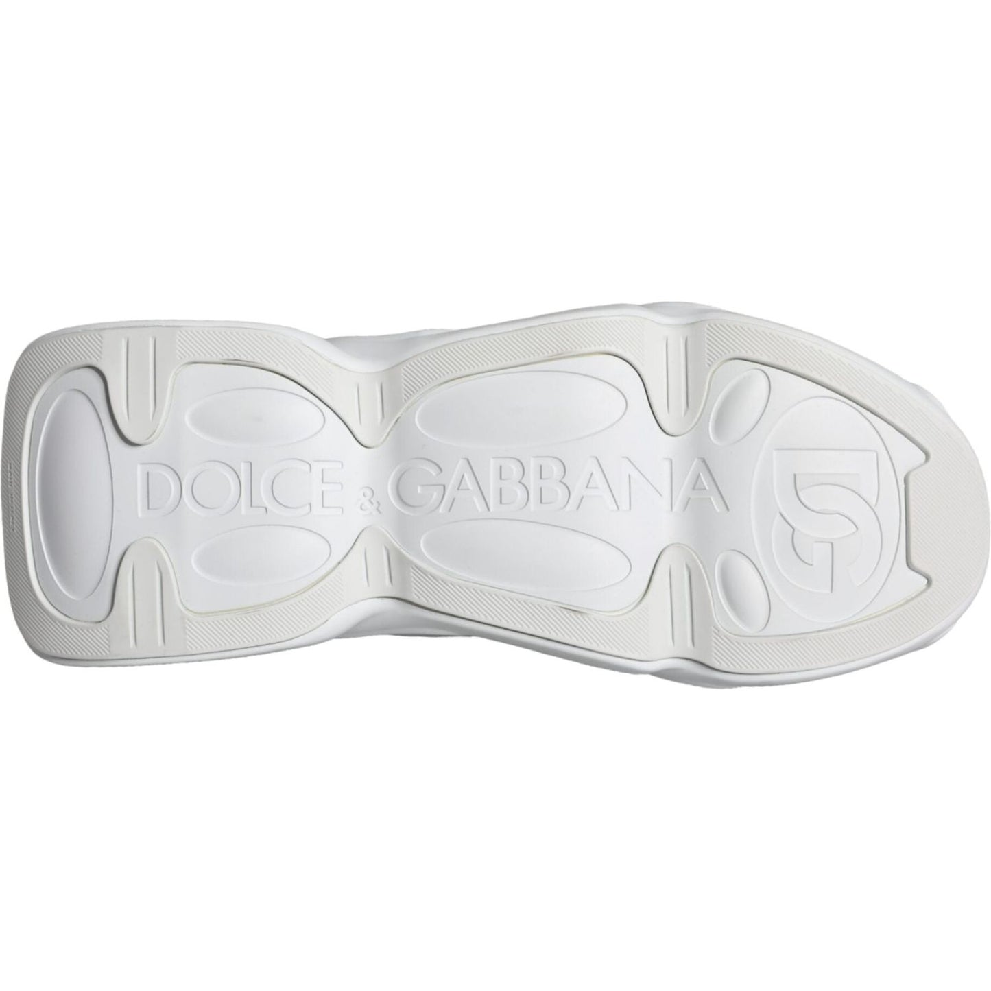 Dolce & Gabbana White Black Slip On Wave Socks Sneakers Shoes Dolce & Gabbana