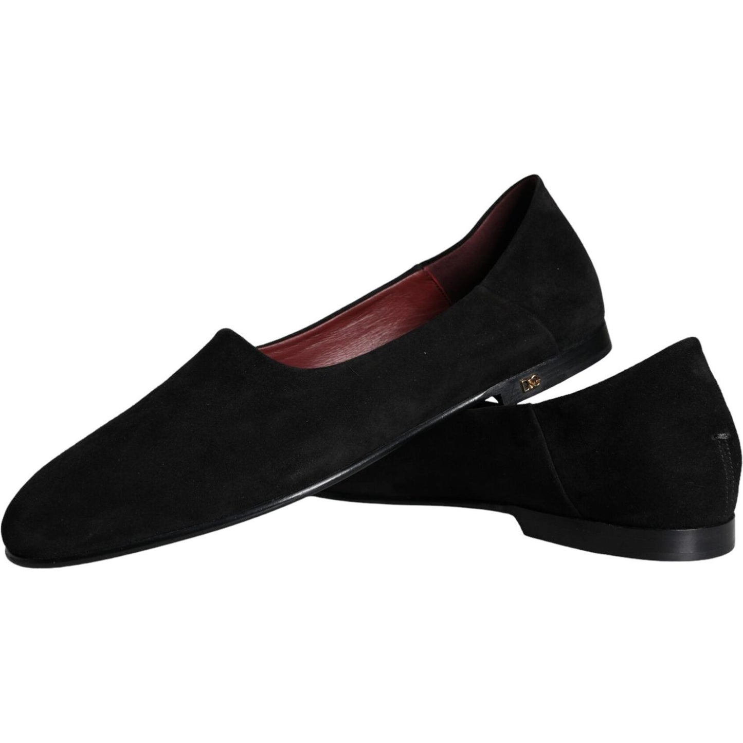 Dolce & Gabbana Black Suede Loafers Formal Slip On Shoes Dolce & Gabbana