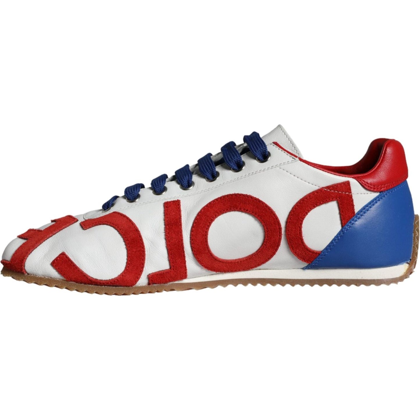 Dolce & Gabbana Multicolor Leather Logo Casual Sneakers Shoes