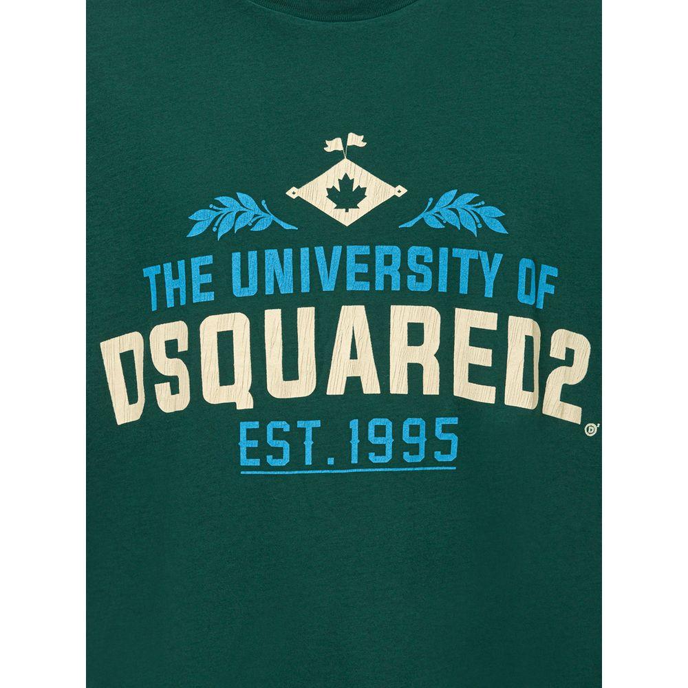 Dsquared² Green Cotton T-Shirt Dsquared²